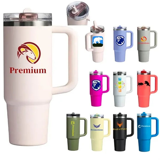 30Oz Flip Straw Tumbler Insulated Stainless Steel Cup