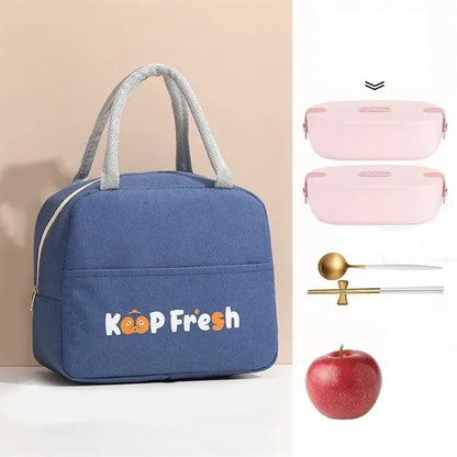 Waterproof Canvas Lunch Tote