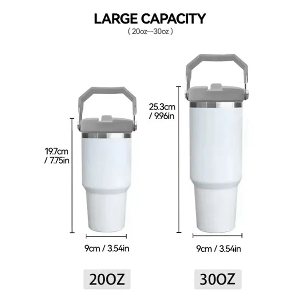 30oz Tumbler with Handle And Straw