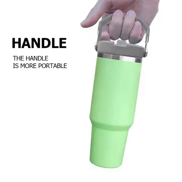 30oz Tumbler with Handle And Straw