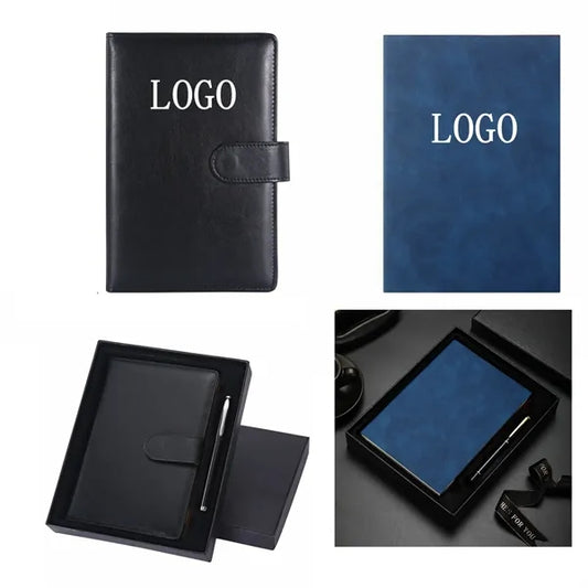 A5 PU Leather Notebook Pen Gift Set