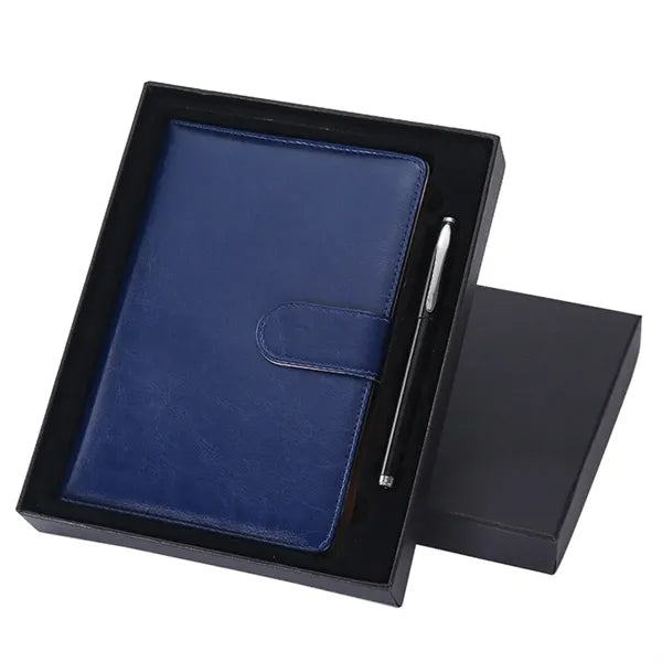 A5 PU Leather Notebook Pen Gift Set