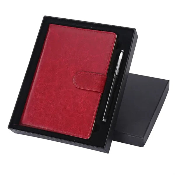 A5 PU Leather Notebook Pen Gift Set