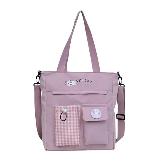 Lightweight canvas shoulder bag