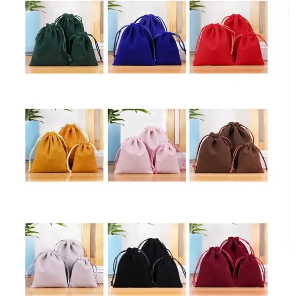 3" x 4" Mini Velvet Drawstring Pouch