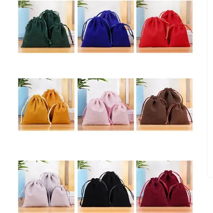 3" x 4" Mini Velvet Drawstring Pouch