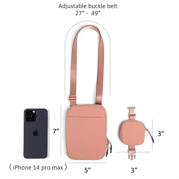 Unisex Nylon Crossbody Belt Bag