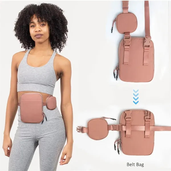 Unisex Nylon Crossbody Belt Bag