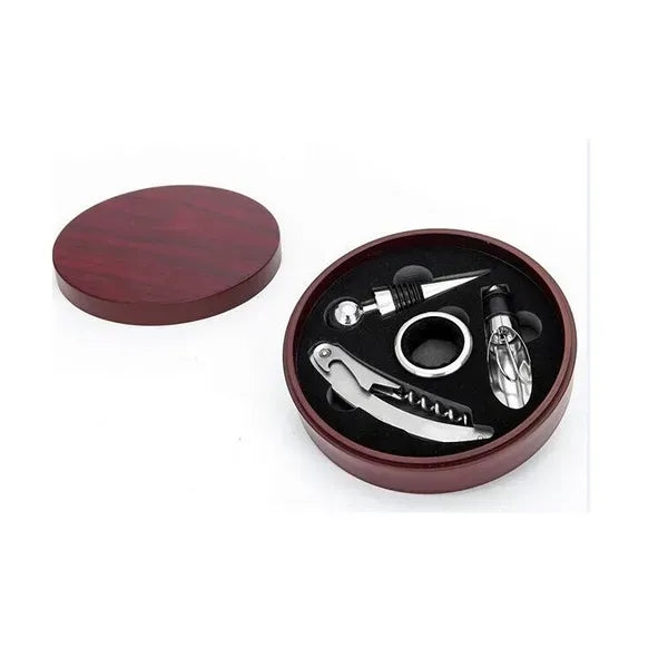 4pcs Wine Bottle Opener Tool Set stopper decanting pourer