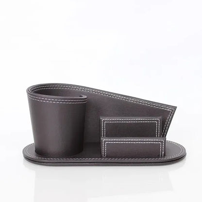 Desktop Stationery Caddy Business Card Holder Stand