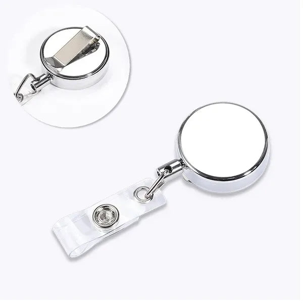 Office Retractable Nurse ID Badge Reel Holder with Belt Clip