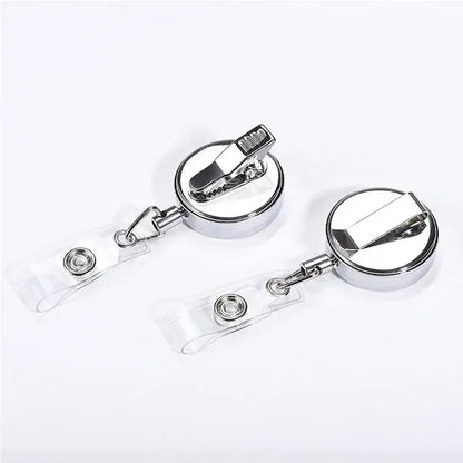 Office Retractable Nurse ID Badge Reel Holder with Belt Clip