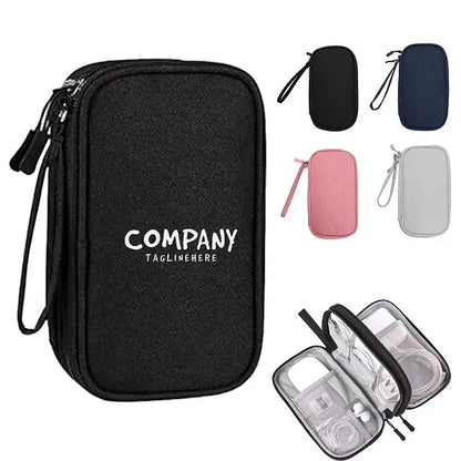 Travel Cable Organizer Pouch Carrying Kit Electronics