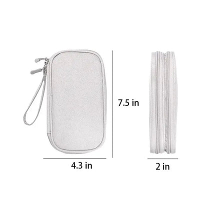 Travel Cable Organizer Pouch Carrying Kit Electronics