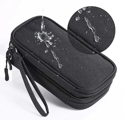 Travel Cable Organizer Pouch Carrying Kit Electronics