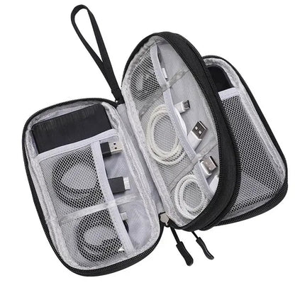 Travel Cable Organizer Pouch Carrying Kit Electronics