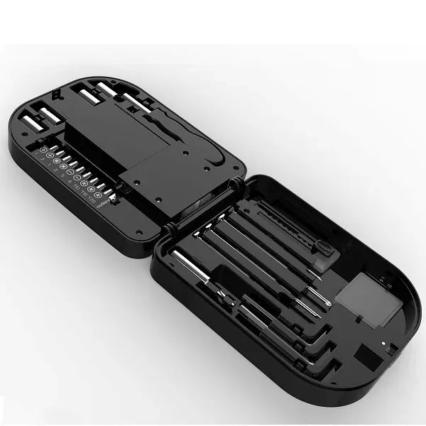 Compact Tool Kit with Foldable LED Work Lamp