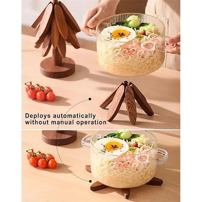 Wooden Tree Shape Trivet Set