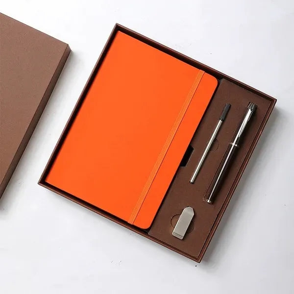 Notebook Gift Set w/ Pen USB Drive Business Office Journal
