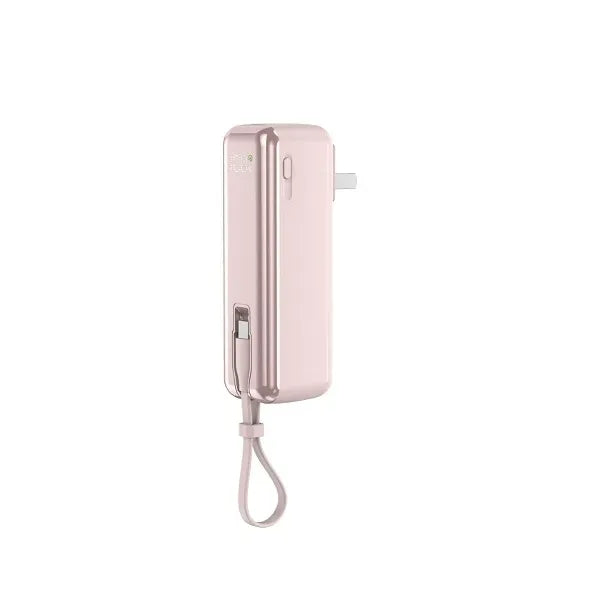 Digital Display Fast-Charging Power Bank with AC Plug