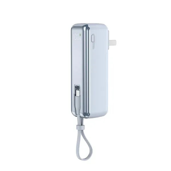 Digital Display Fast-Charging Power Bank with AC Plug