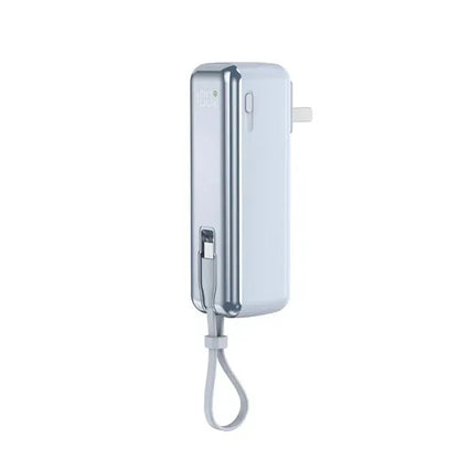 Digital Display Fast-Charging Power Bank with AC Plug