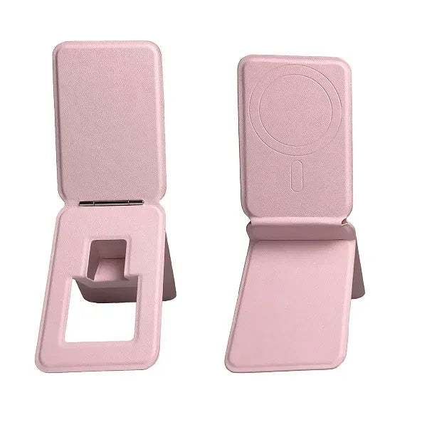 Magnetic Phone Stand Anti-fouling Leather Angle Adjustment