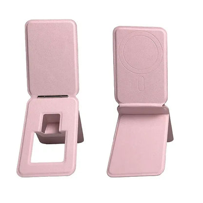 Magnetic Phone Stand Anti-fouling Leather Angle Adjustment