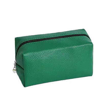 Portable Waterproof PU Leather Travel Toiletry Makeup Bag