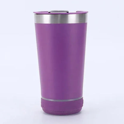 Stainless Steel Bluetooth Speaker Vacuum Insulated Travel Mu