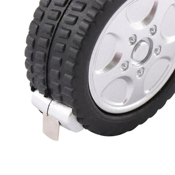 Tire Design Mini Steel Tape Measure Keychain
