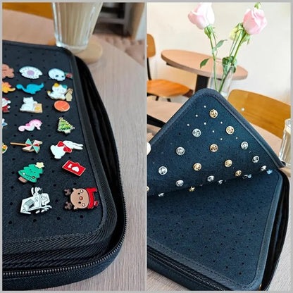 Pins Collection Storage Organizer Case