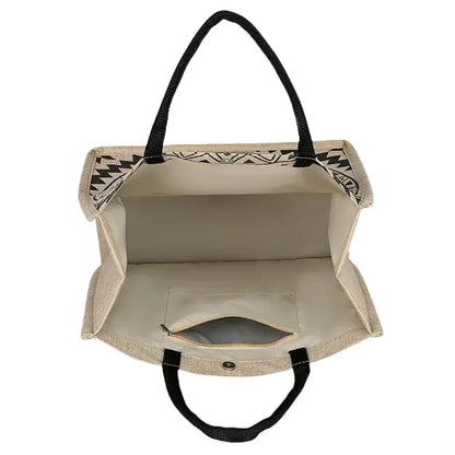 Large Capacity Linen Tote Bag