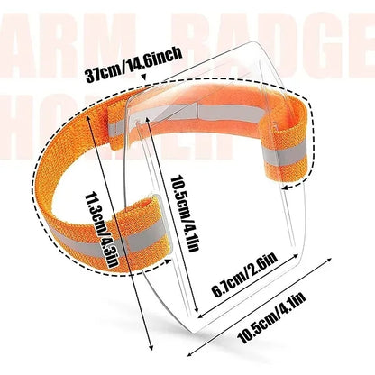 Clear Waterproof Arm Band Card Holder with Adjustable Strap