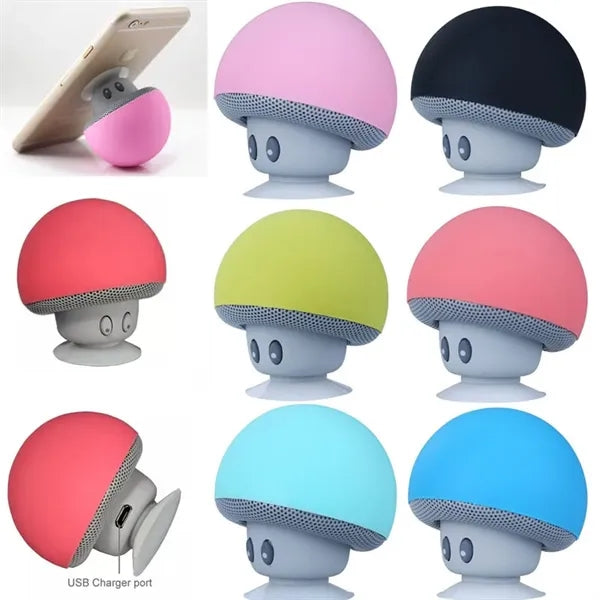2 in 1 Small Mushroom Head Bluetooth Speaker Phone Stand