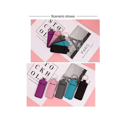 Keychain Lipstick Lip Balm Holder