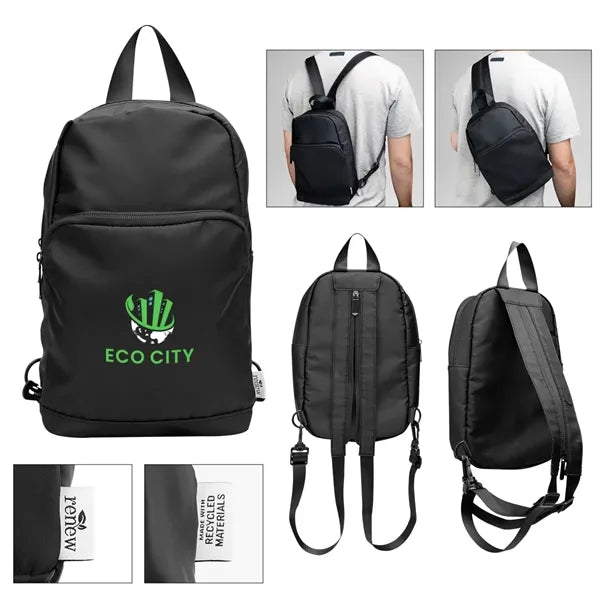 Caleb rPET Convertible Backpack and Sling Bag