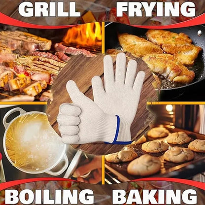 Heat Resistant Gloves for Grilling & Baking