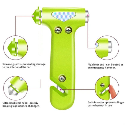 3 In 1 Car Safety Hammer Glass Breaker