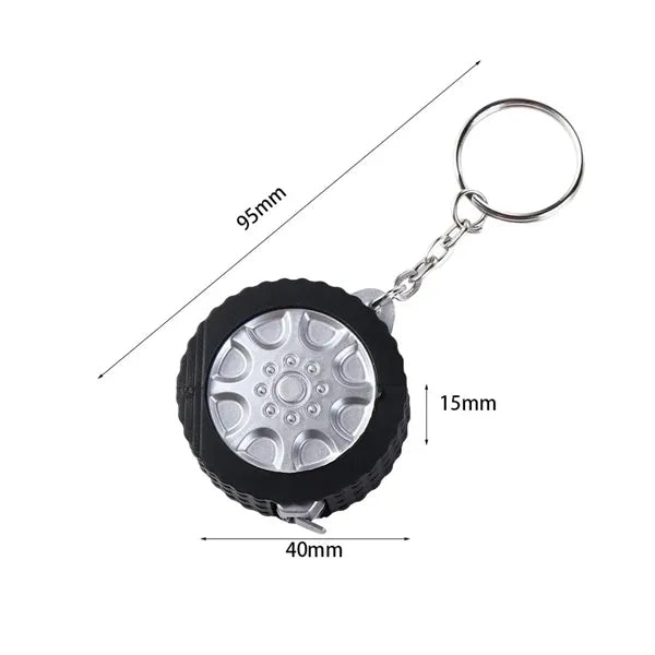 Mini Steel Tape Measure Keychain