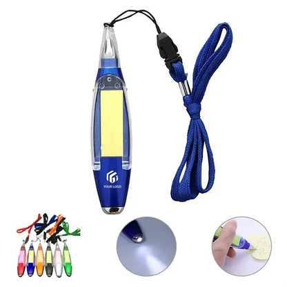 School Office Supplies Led Ballpoint Pen With Sticky Notes