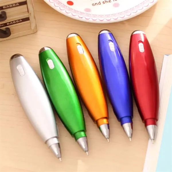 School Office Supplies Led Ballpoint Pen With Sticky Notes
