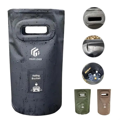Portable Camping Fishing Car Collapsible Bucket with Handle