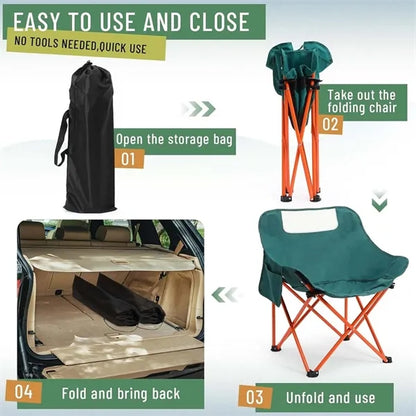Portable Folding Travel Fishing Camping Chair with Carry Bag