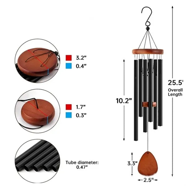 Metal Home Decor Garden Porch Memorial Gift Wind Chime