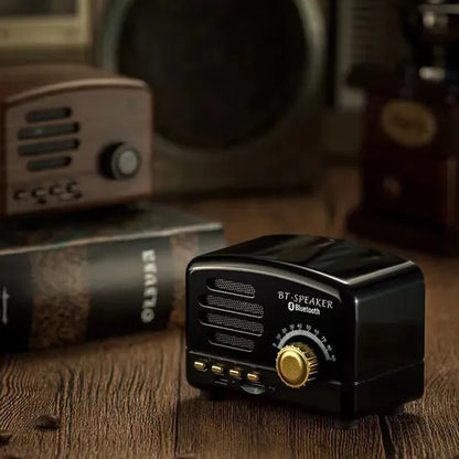 Portable Powerful Bass Wireless Mini Retro Bluetooth Speaker