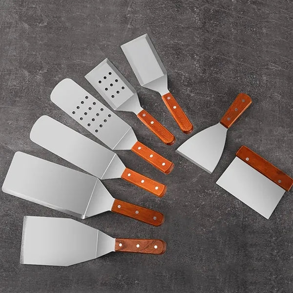 Stainless steel cooking barbecue kitchenware frying shovel