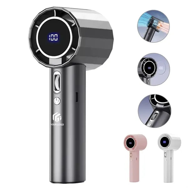 Portable Digital Display Travel Camping Gifts Handheld Fan