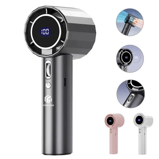 Portable Digital Display Travel Camping Gifts Handheld Fan
