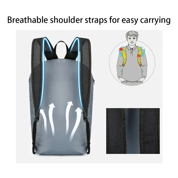 Large capacity foldable travel outdoor sports backpack